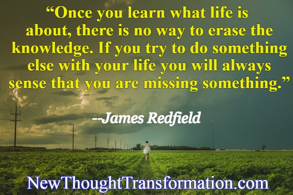 James Redfield Quote and Image